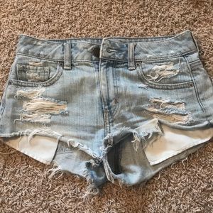 American Eagle Distressed Jean Shorts